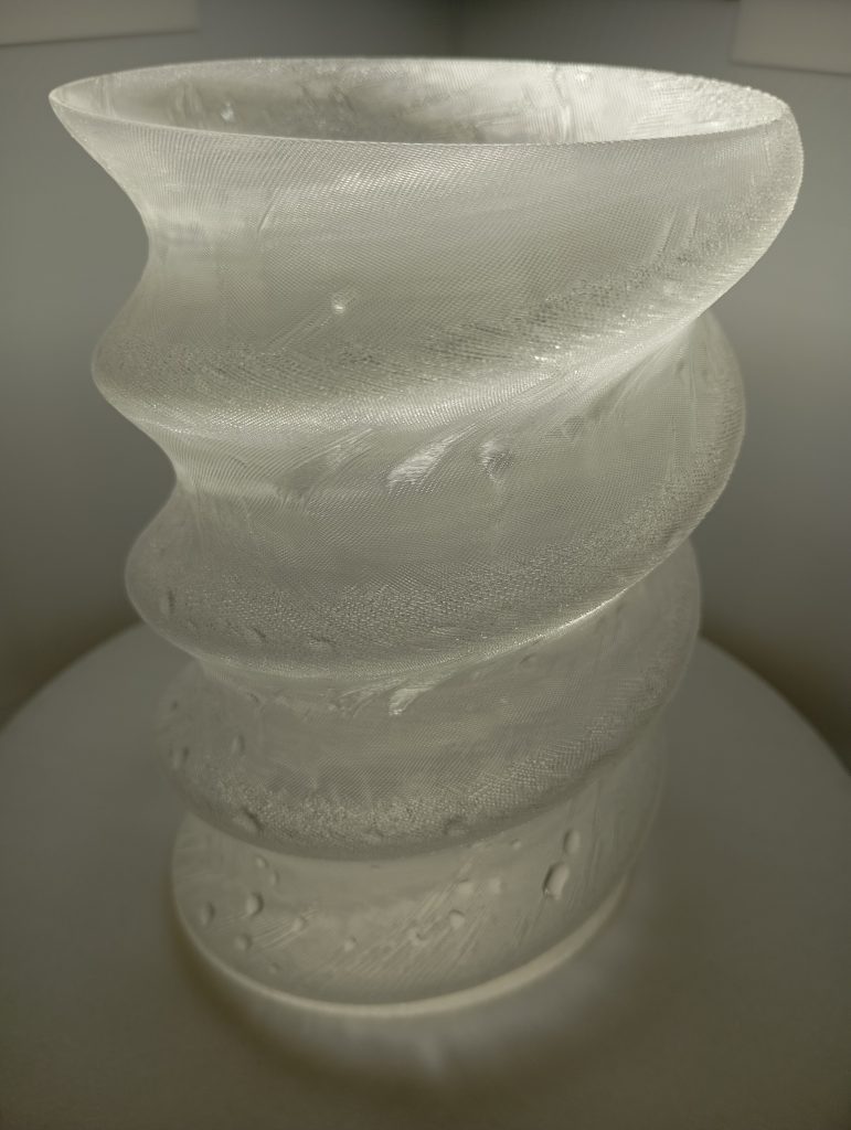 Spiralvase Ellipse Transparent