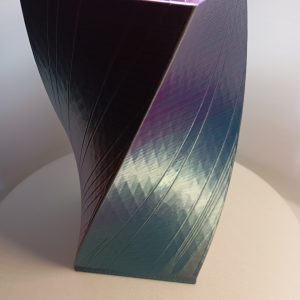 Spiralvase Tetragon 01
